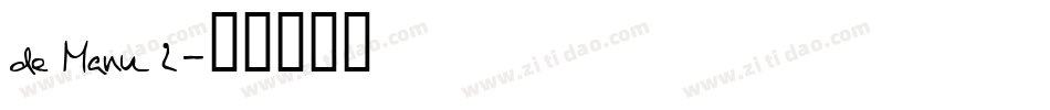 de Manu 2字体转换